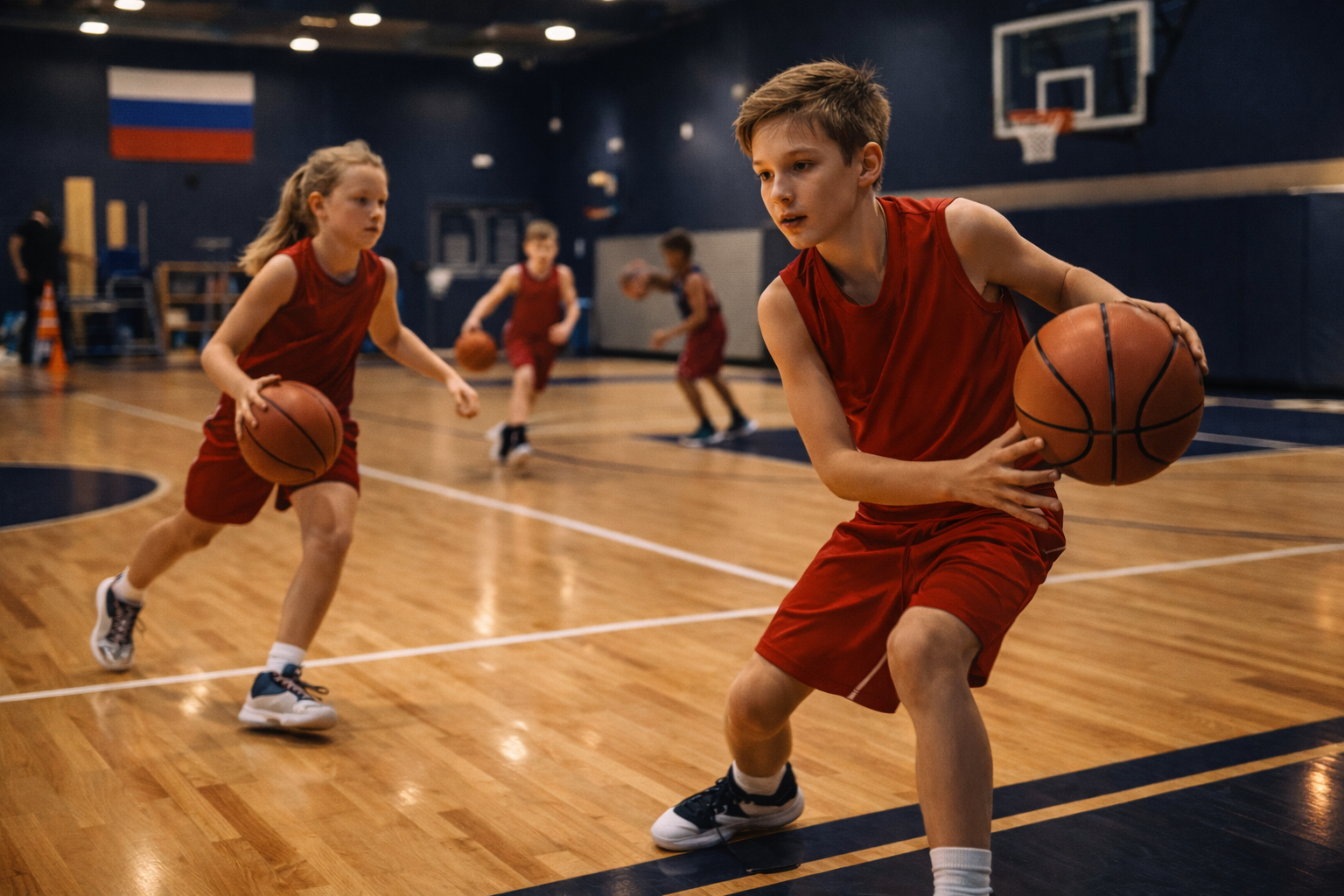 Занятие в спортивном зале